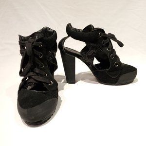Claire's Ankle Open Bootie Heels